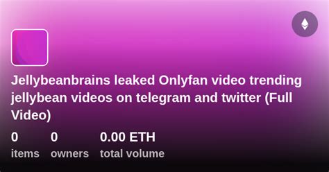 jellybeanbrains only fans leak|As[++TRENDING™]@! jellybeanbrains Leaked Video Viral NEW。